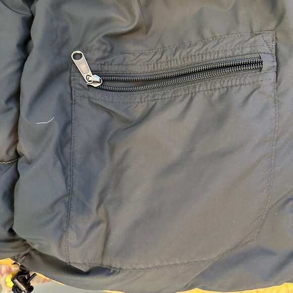 The North Face 700 Men's Sz M Goose Down Gold Yellow Retro Nuptse Puffer Vest - Picture 11 of 13